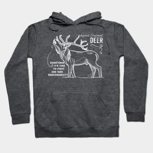 Spirit animal - Deer - white Hoodie